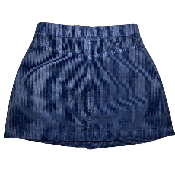 Free People Blue Corduroy Skirt - Picture 5 of 6
